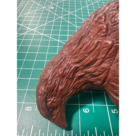 Vintage Bald Eagle Figurine Representing Strength Patriotism Resin Wood Look - Picture 12 of 12